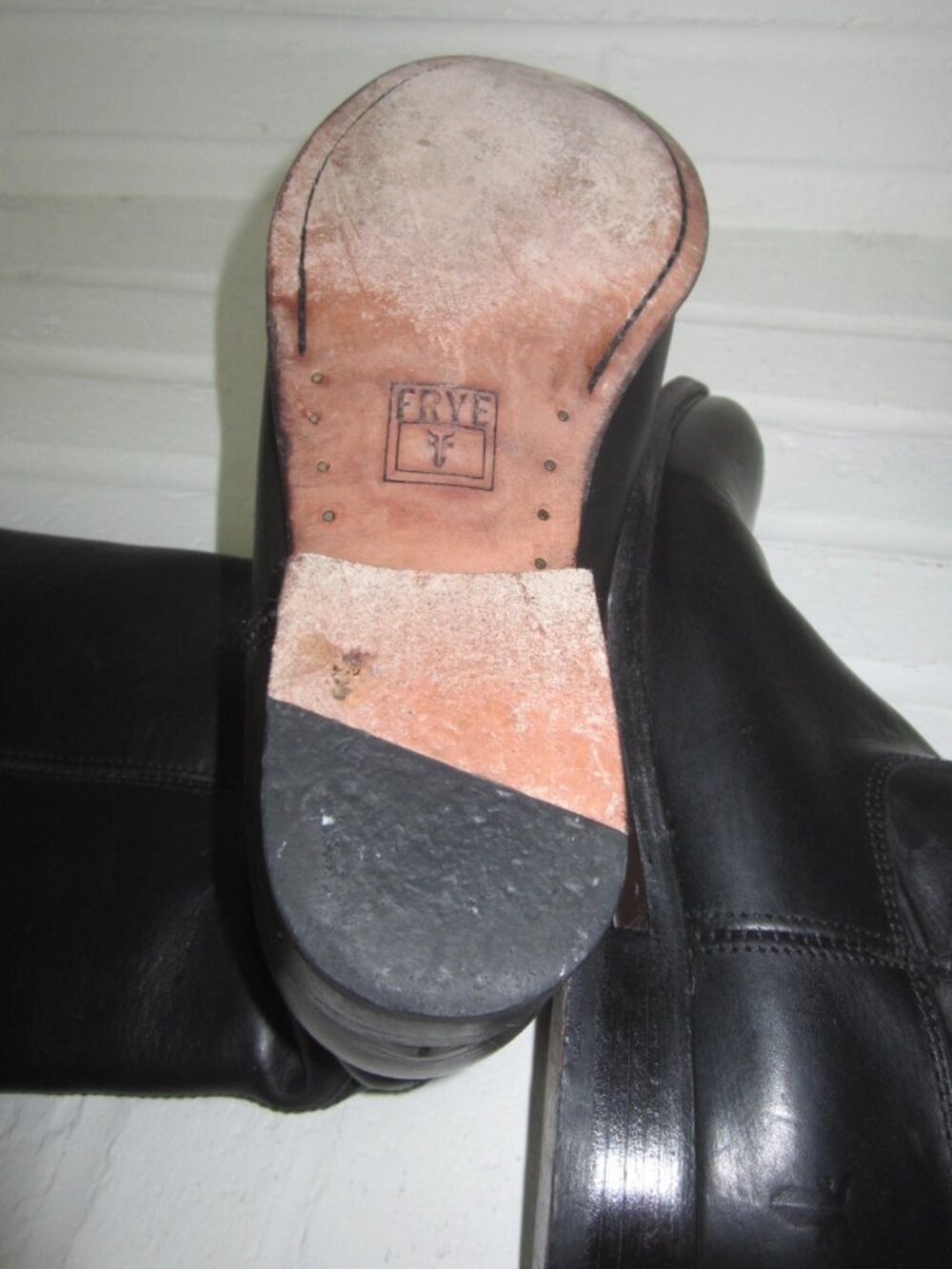 FRYE MELISSA Button Tall Boots Black Leather Women’s 6 1/2 M - Picture 12 of 16